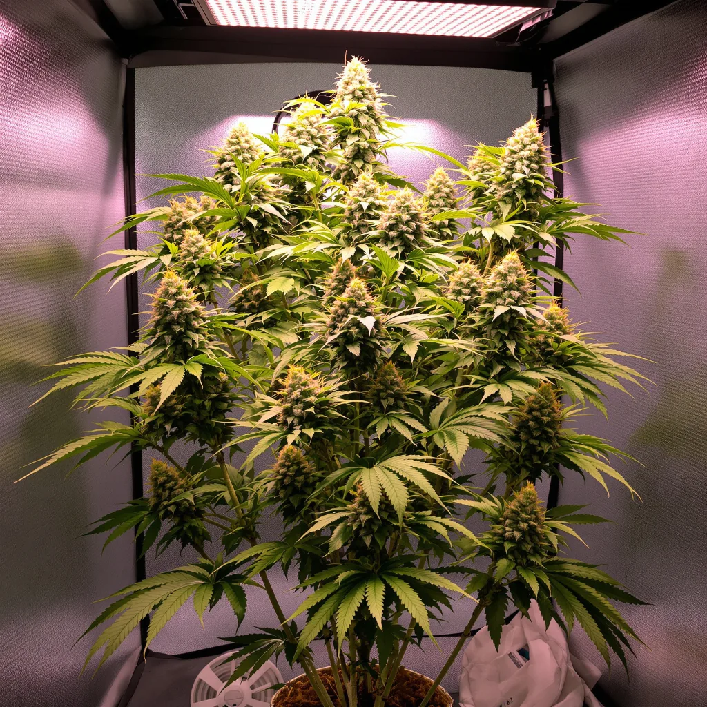 Pop Rox cannabis plant in flowering stage, 60-100 cm autoflower