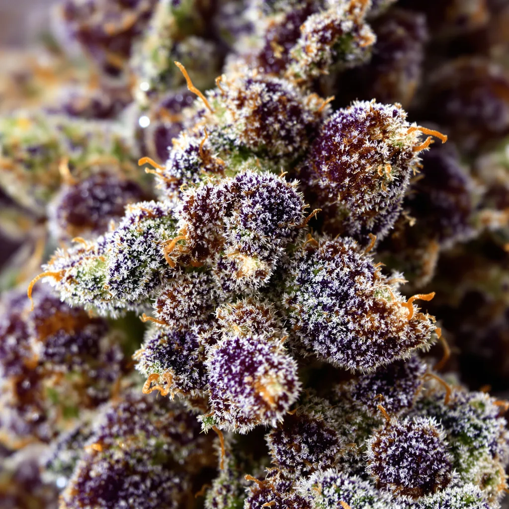 Purple Alien OG cannabis plant in flowering stage, 90-130 cm feminized