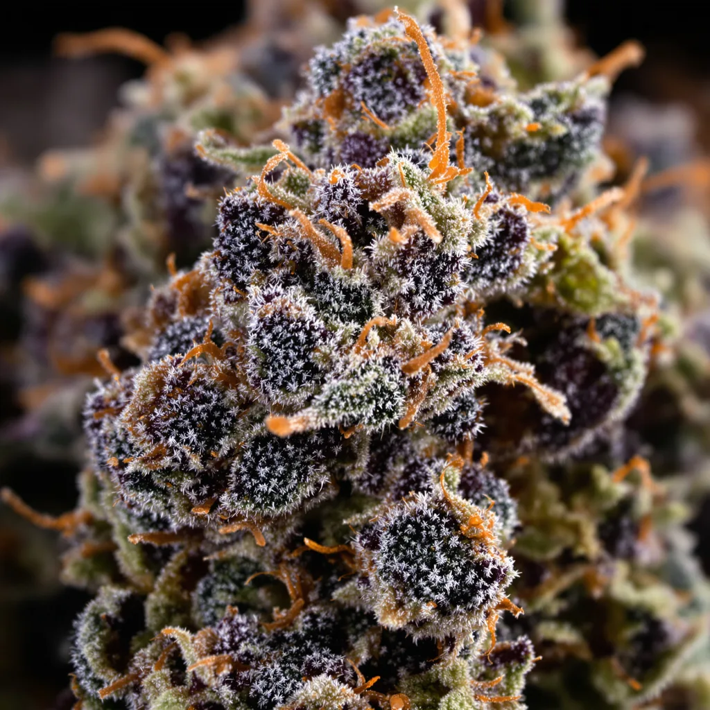 Purple Buddha cannabis plant in flowering stage, 90-130 cm feminized