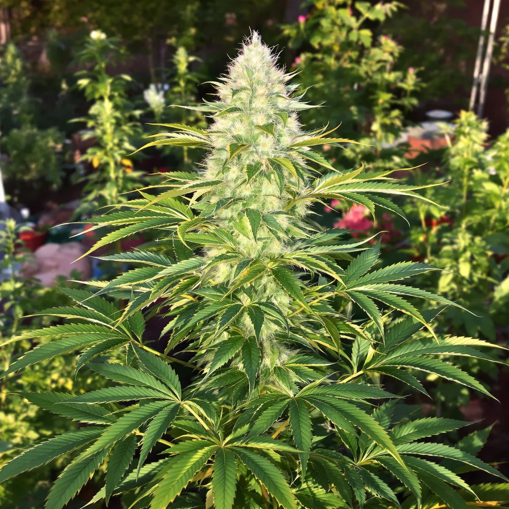 Purple Chemdawg cannabis plant in flowering stage, 60-100 cm autoflower