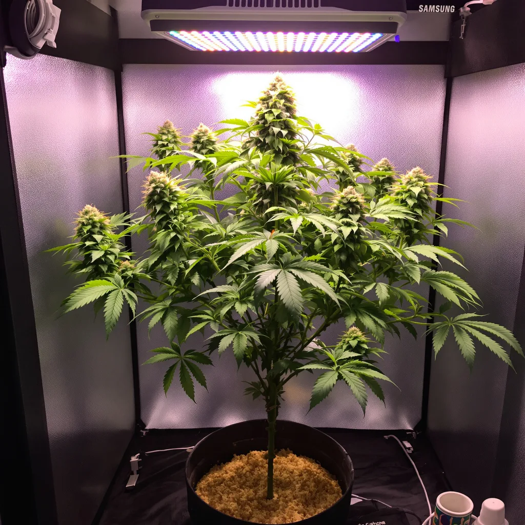 Purple Chemdawg cannabis plant in flowering stage, 90-130 cm feminized