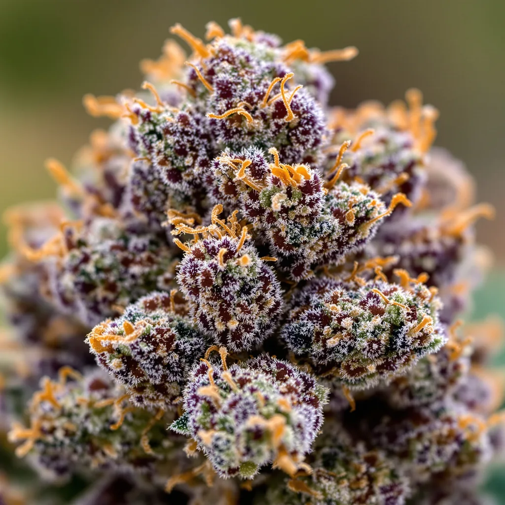 Purple Kush cannabis plant in flowering stage, 90-130 cm feminized