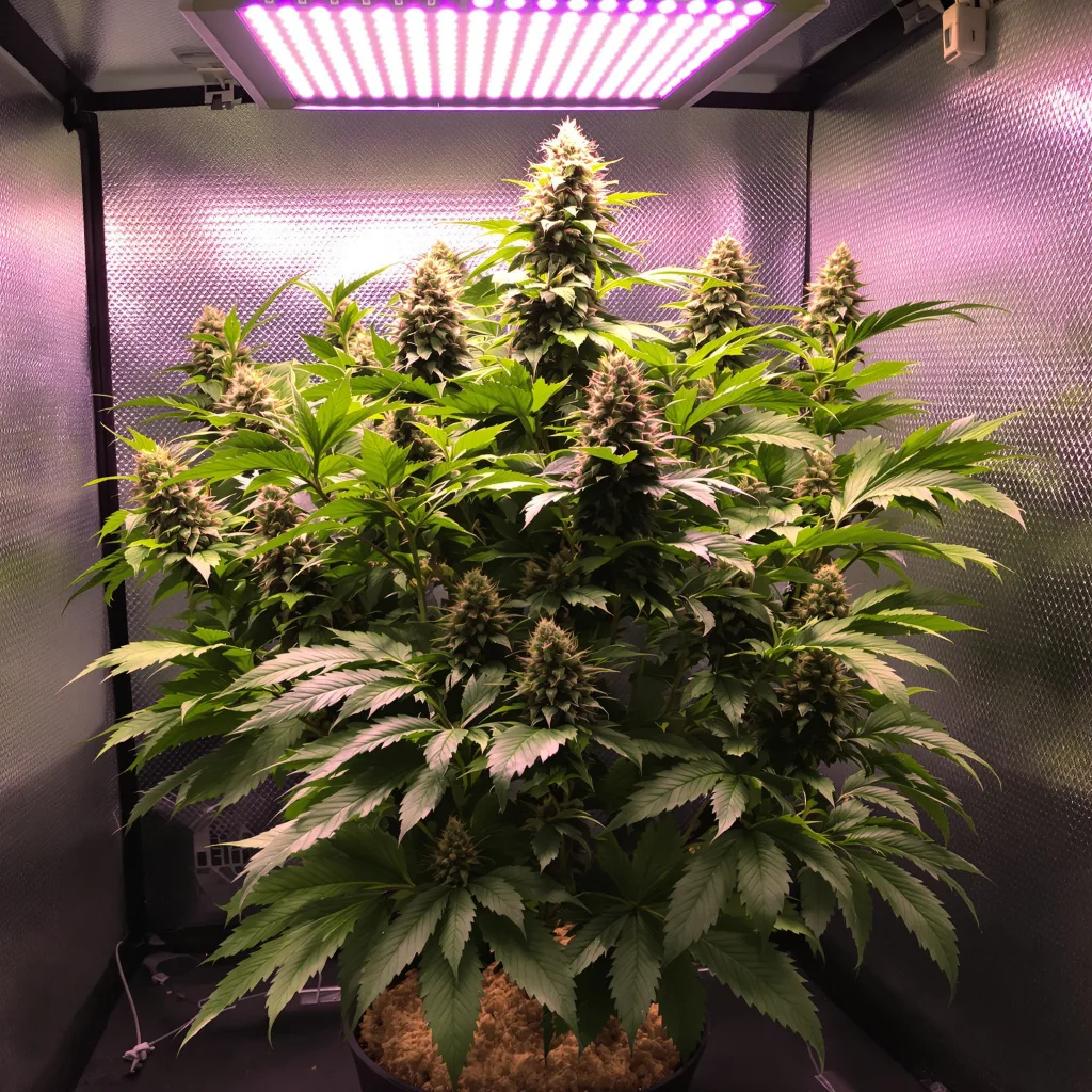 Purple Panty Dropper 78% indica / 22% sativa flower with visible trichomes