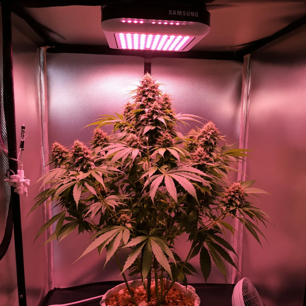 Purple Sage cannabis plant in flowering stage, 60-100 cm autoflower