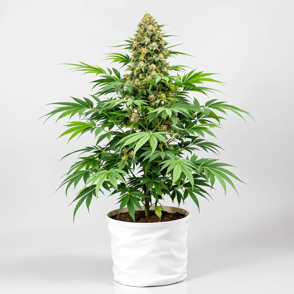 Qush cannabis bud close-up showing dense purple-tinged calyxes