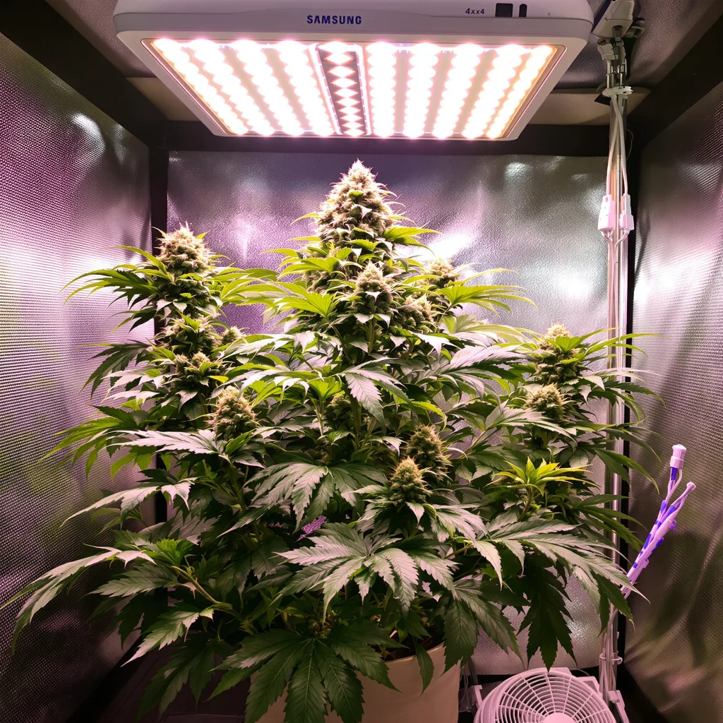 Raisinberry cannabis plant in flowering stage, 60-100 cm autoflower