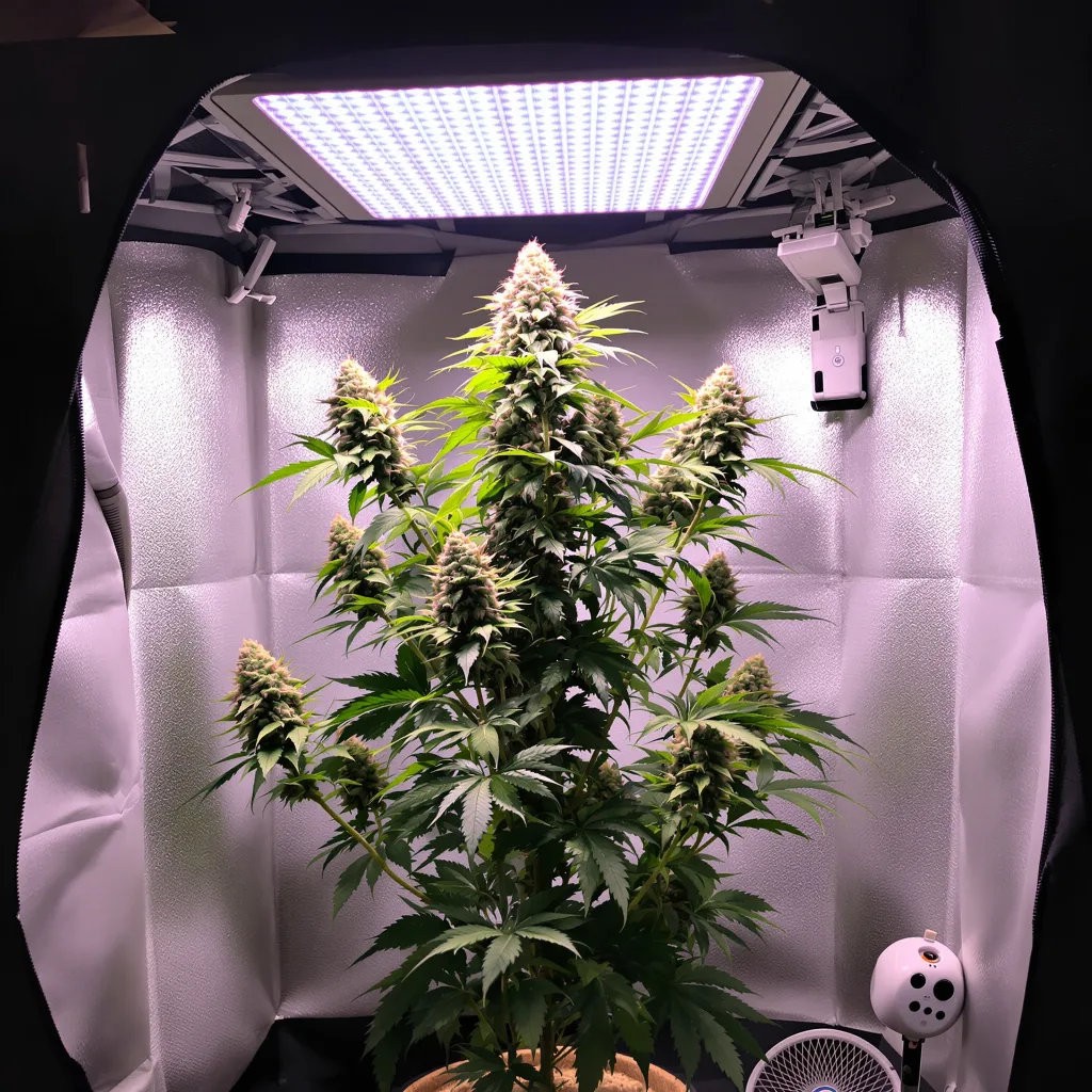 Rare Dankness #1 cannabis plant in flowering stage, 120-180 cm feminized