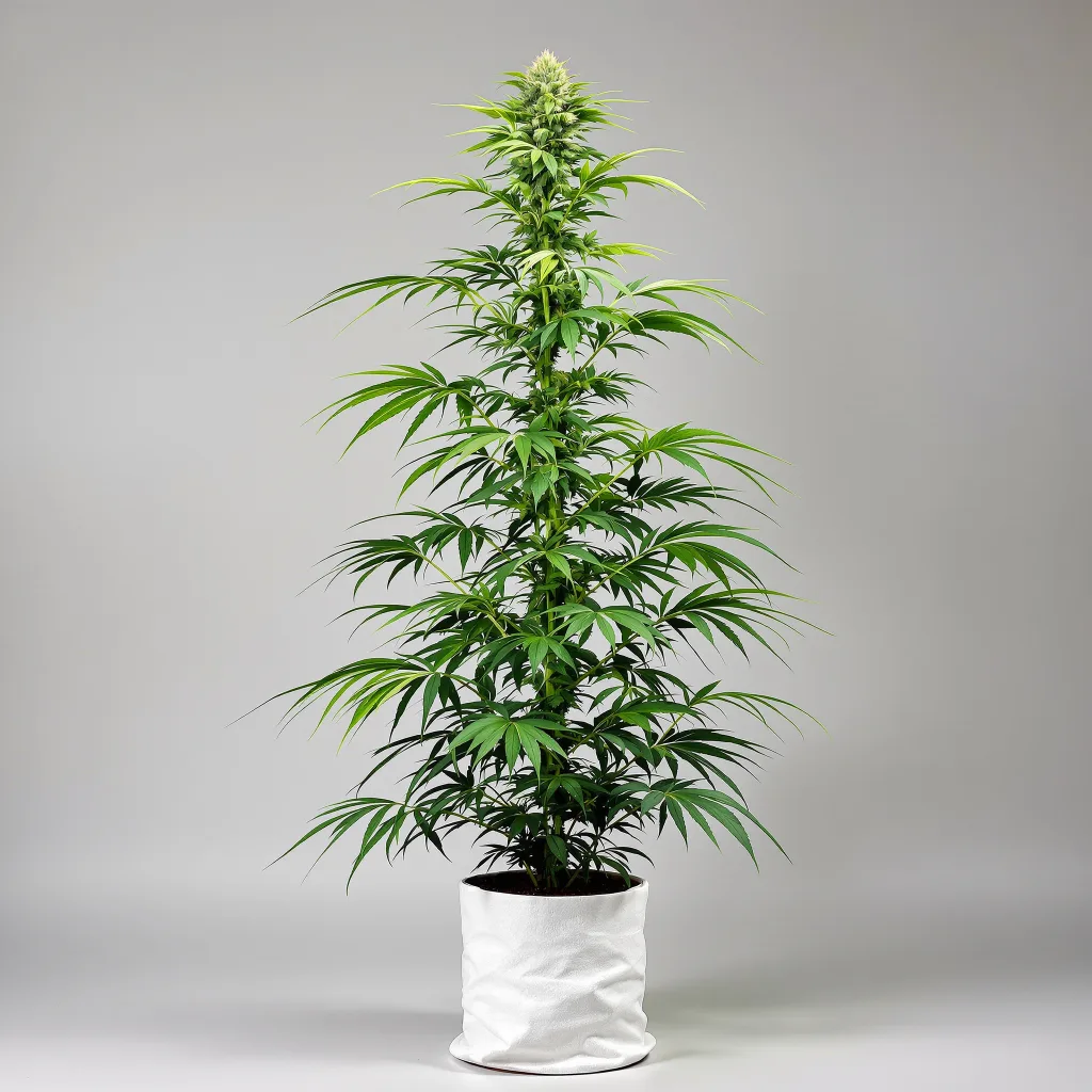 Red Headed Stranger 8% indica / 92% sativa flower with visible trichomes
