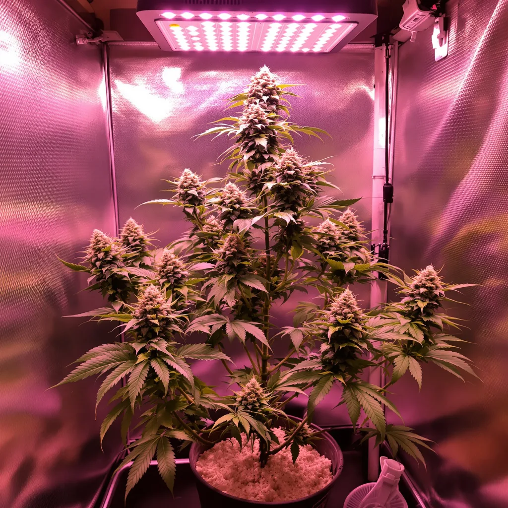 Red Widow cannabis plant in flowering stage, 60-100 cm autoflower