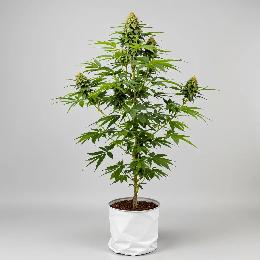 Rene Mist cannabis bud close-up showing balanced bud structure with frosted trichomes