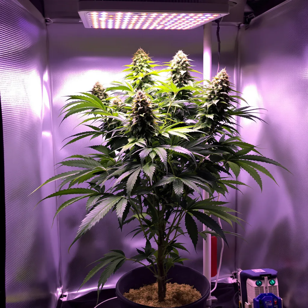 Royal Cheese cannabis plant in flowering stage — 90-130 cm feminized