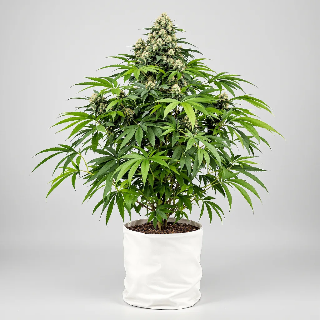 RS11 cannabis bud close-up showing dense purple-tinged calyxes