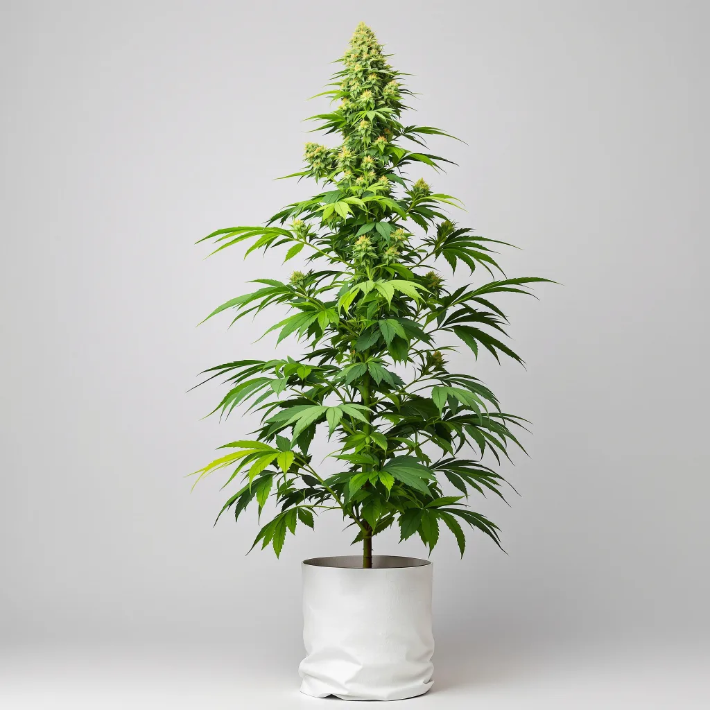 Sasquatch cannabis bud close-up showing open-bud structure with orange pistils