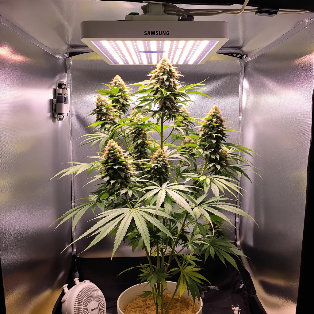 Sister Glue cannabis plant in flowering stage, 60-100 cm autoflower