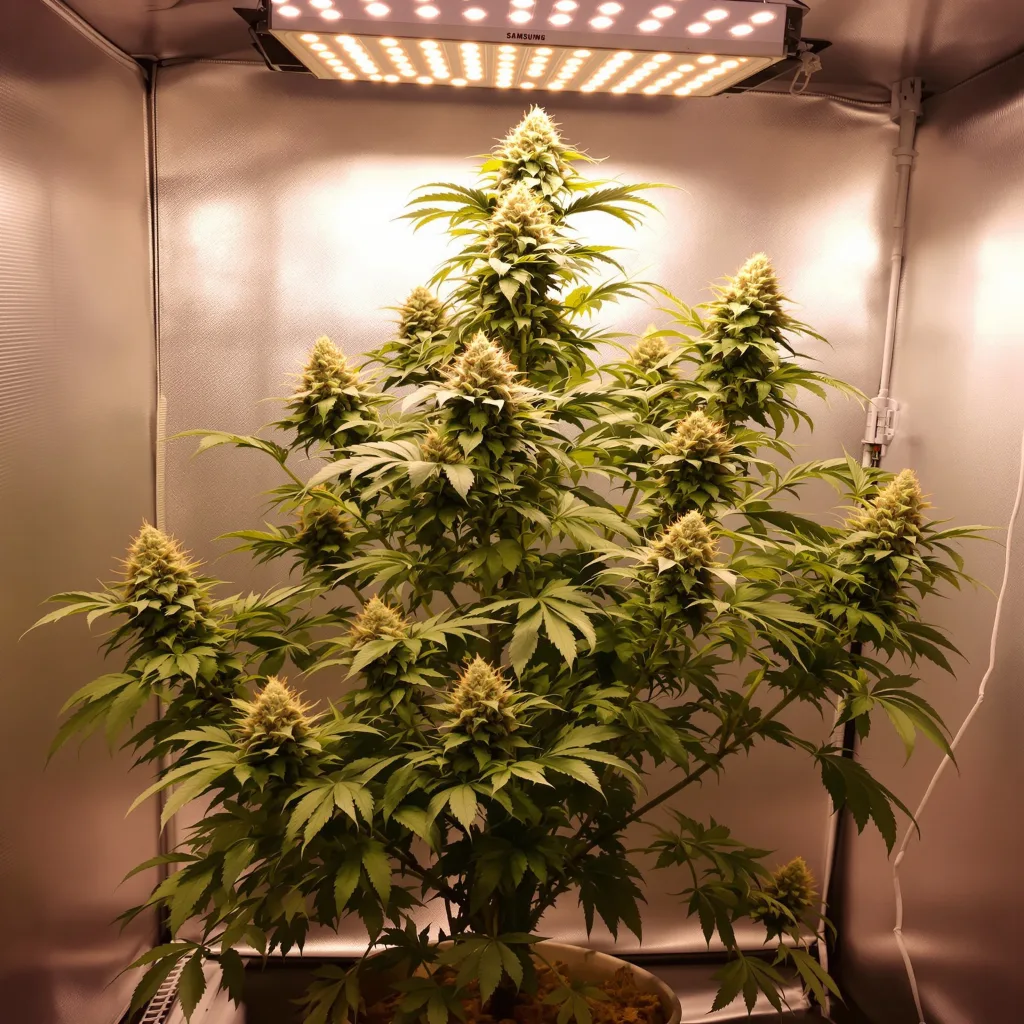 Strawberry Cheese cannabis plant in flowering stage, 60-100 cm autoflower
