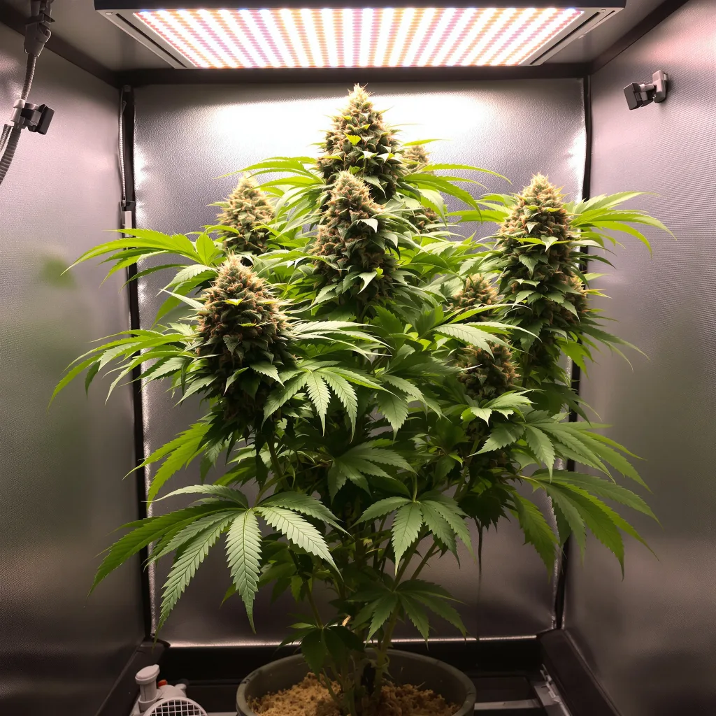 Strawberry Cheesecake cannabis plant in flowering stage, 60-100 cm autoflower