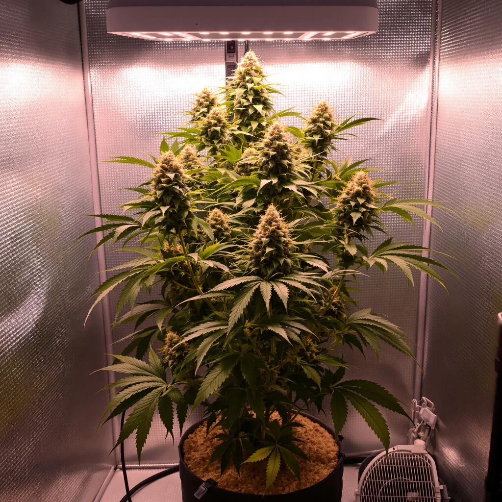 Strawberry Kush cannabis plant in flowering stage — 90-130 cm feminized