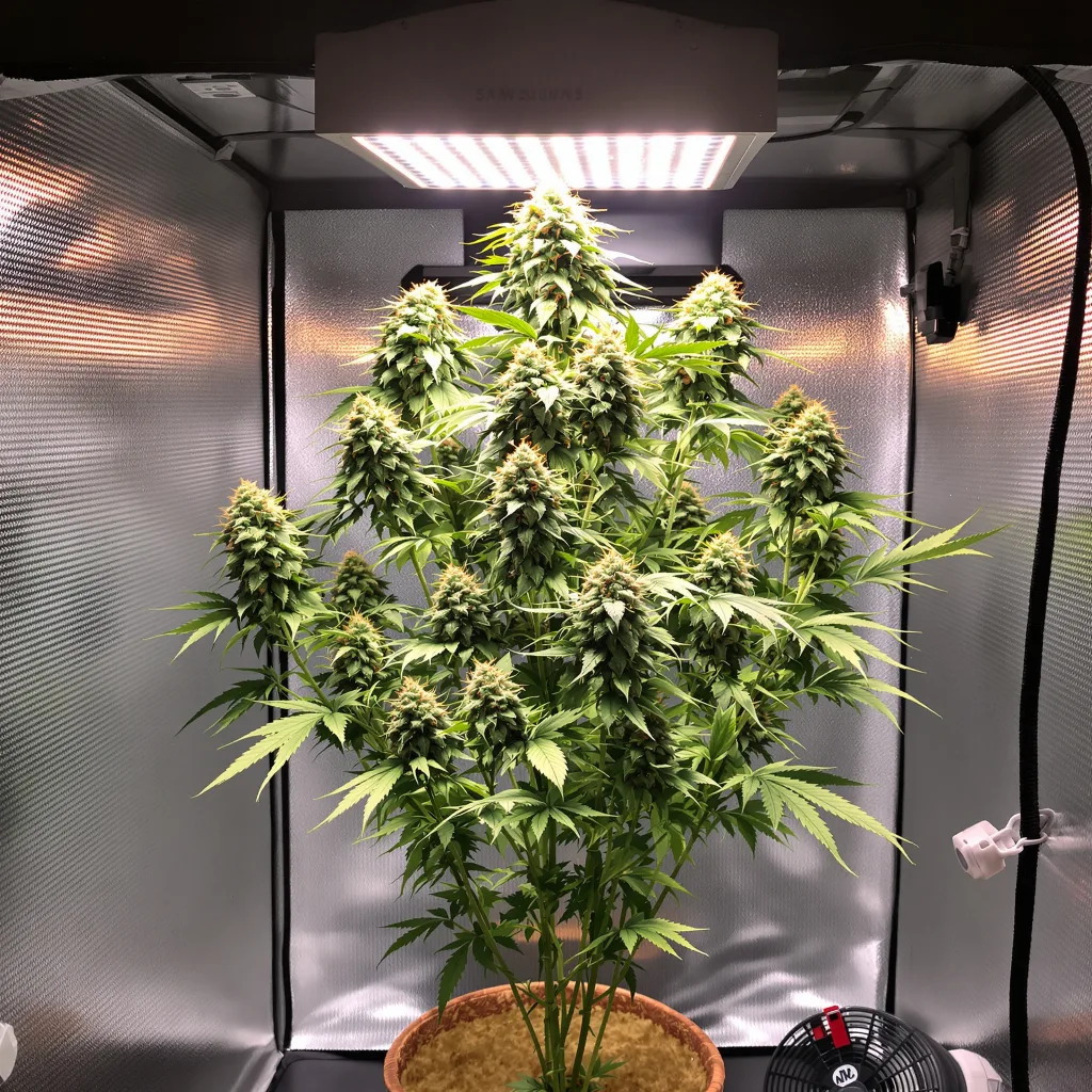 Super Jack cannabis plant in flowering stage, 60-100 cm autoflower
