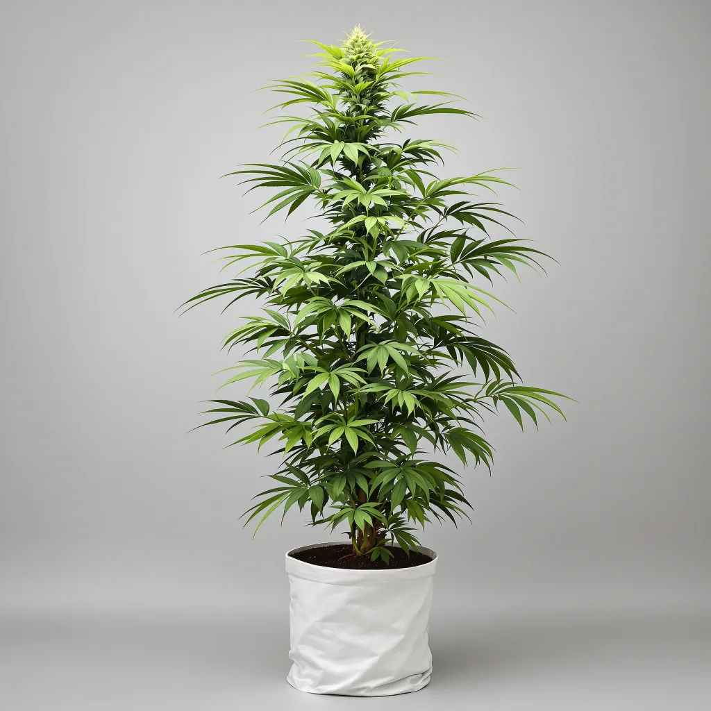 Super Silver Haze 6% indica / 94% sativa flower with visible trichomes