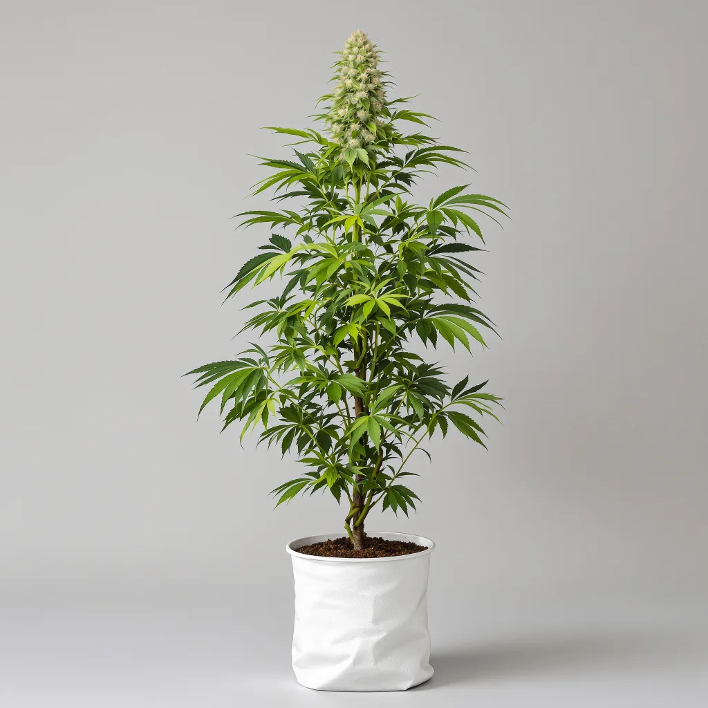 Super Snow Dog cannabis bud close-up showing balanced bud structure with frosted trichomes