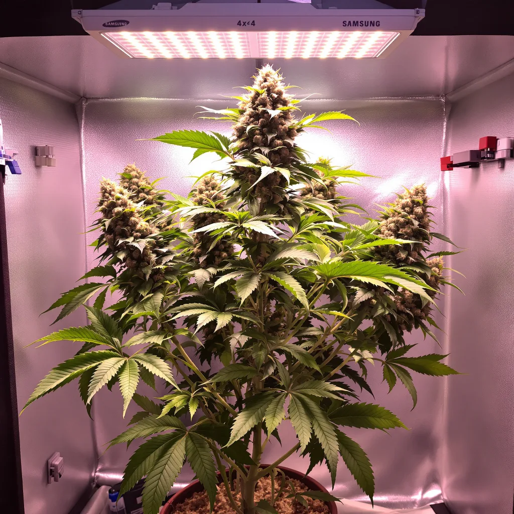 Sweet and Sour Widow cannabis plant in flowering stage, 90-130 cm feminized