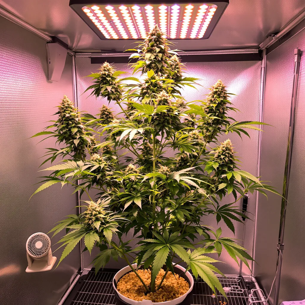 Sweet Berry cannabis plant in flowering stage, 60-100 cm autoflower