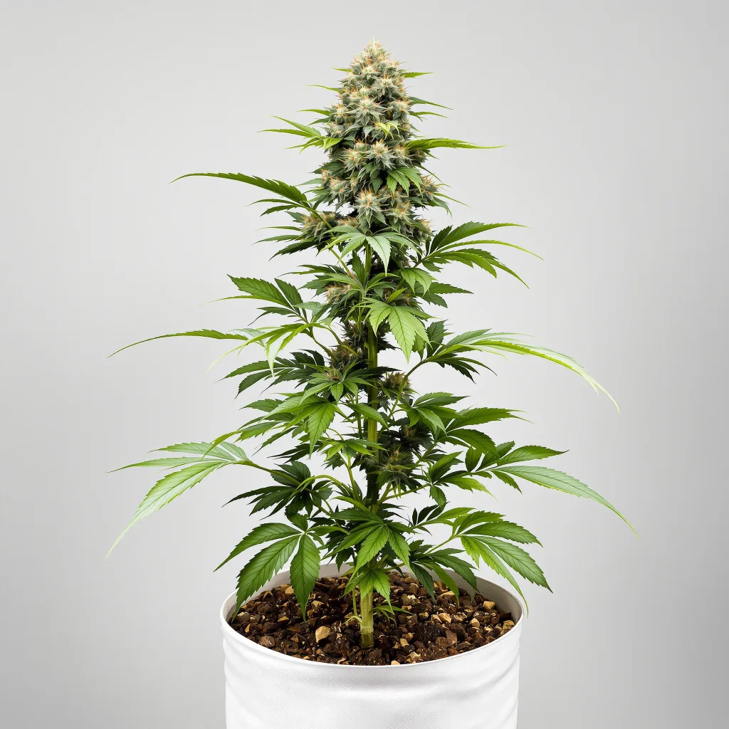 Tahoe OG Kush cannabis bud close-up showing dense forest-green nugs