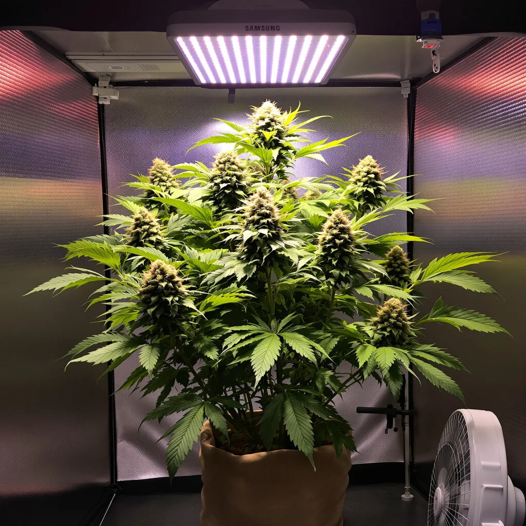 Tangerine Dream cannabis plant in flowering stage, 60-100 cm autoflower