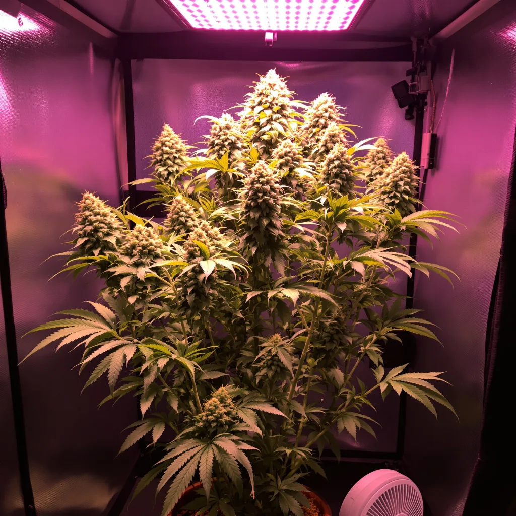 Tangerine cannabis plant in flowering stage — 120-180 cm feminized