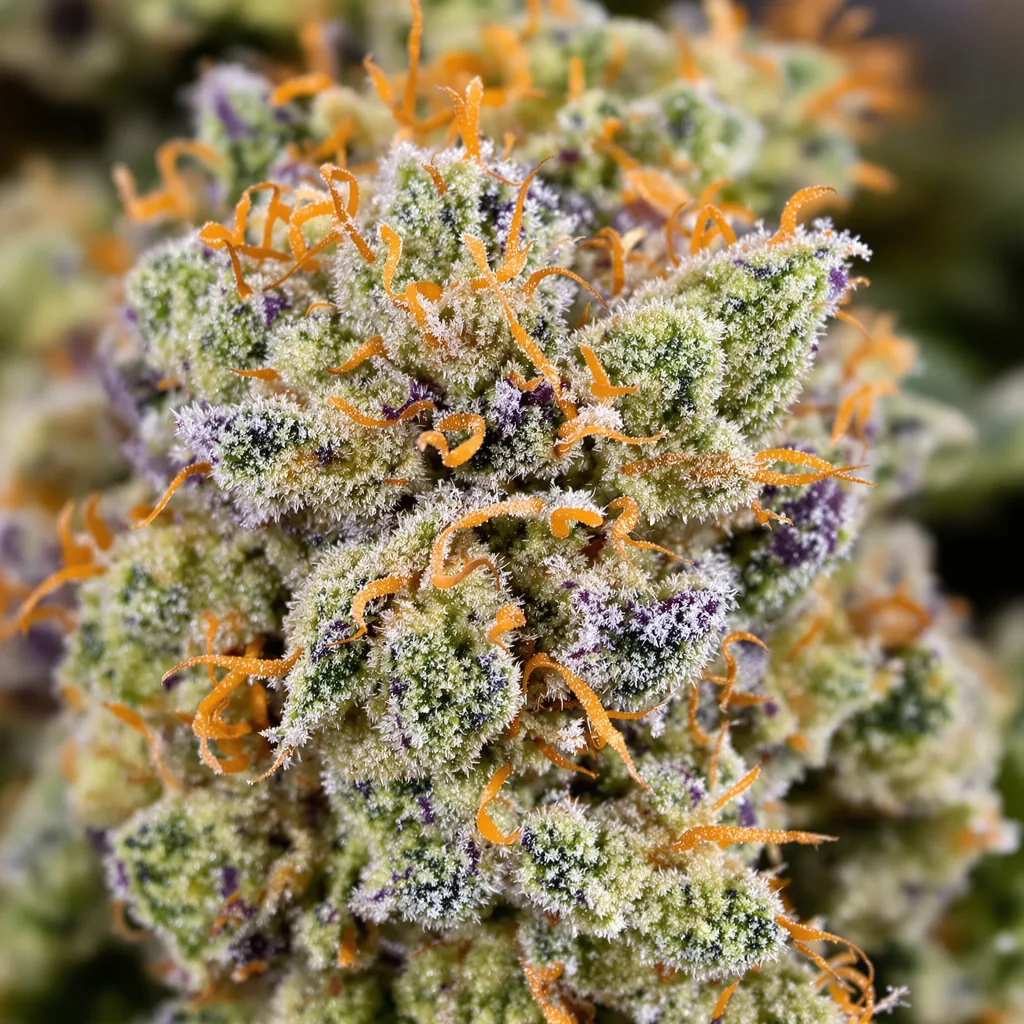 Tangerine Haze cannabis plant in flowering stage, 60-100 cm autoflower