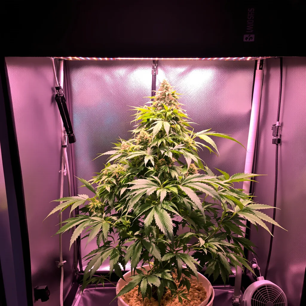 Tangerine Kush cannabis plant in flowering stage, 90-130 cm feminized