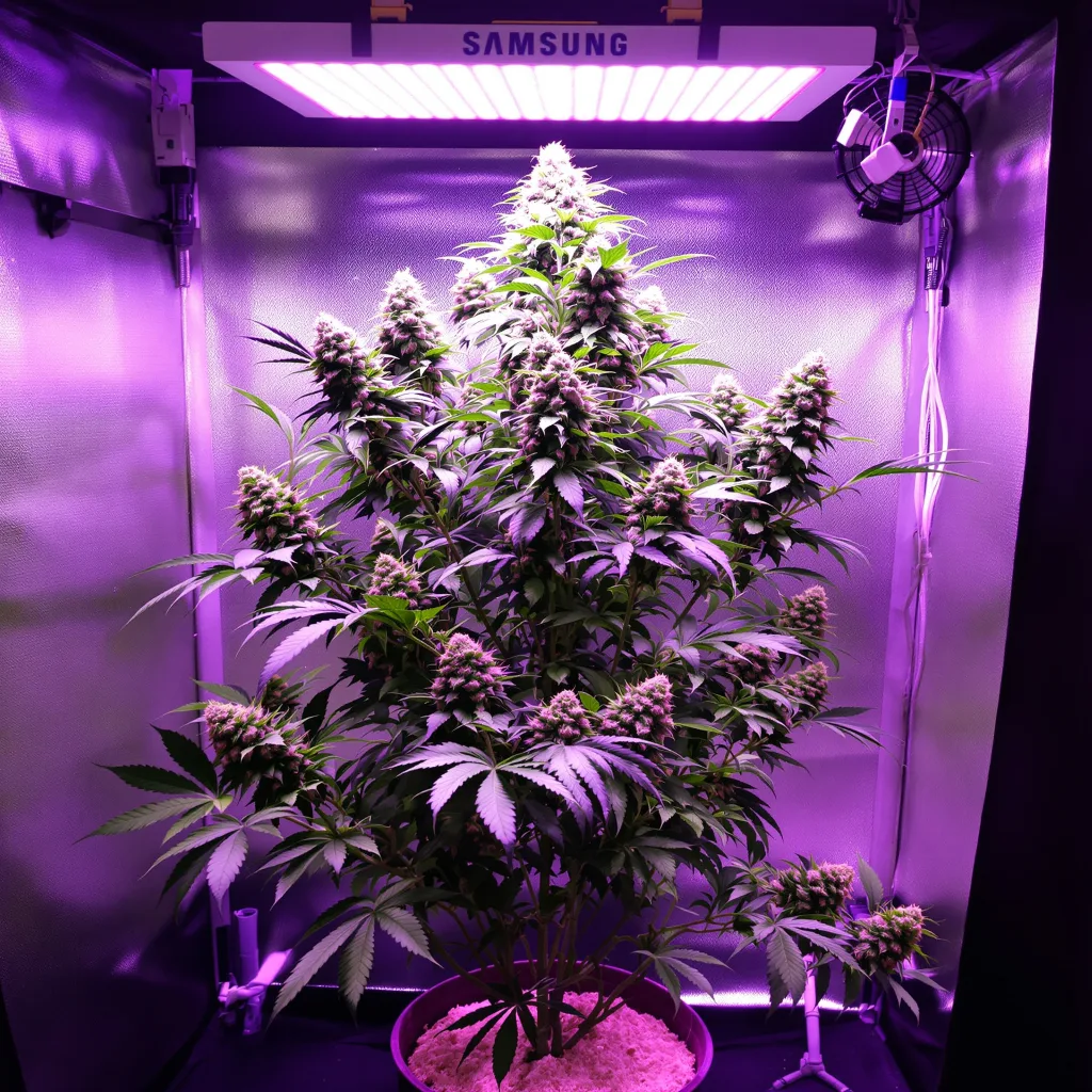 Tembo Kush cannabis plant in flowering stage, 60-100 cm autoflower
