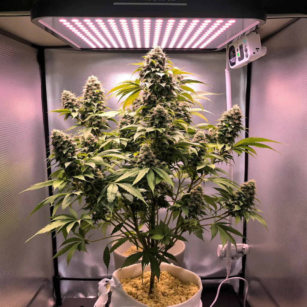 THC Bomb cannabis plant in flowering stage, 120-180 cm feminized