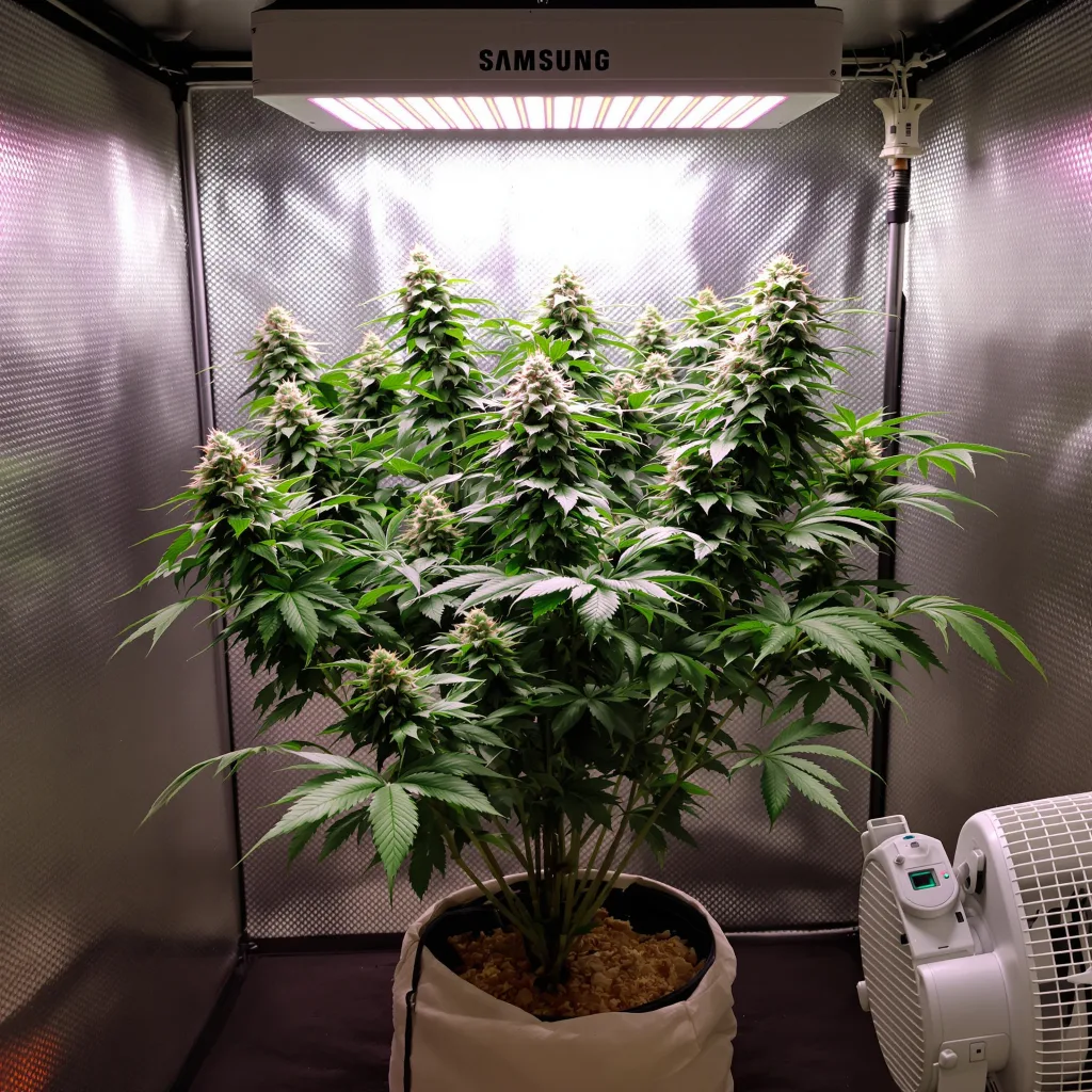 The Big Stink cannabis plant in flowering stage, 60-100 cm autoflower