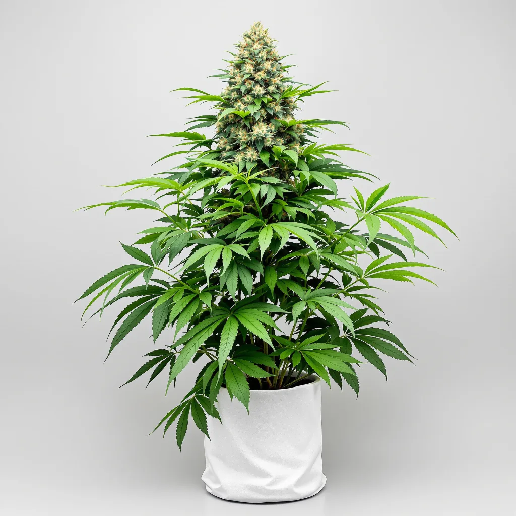 The Hog 100% indica / 50% sativa flower with visible trichomes