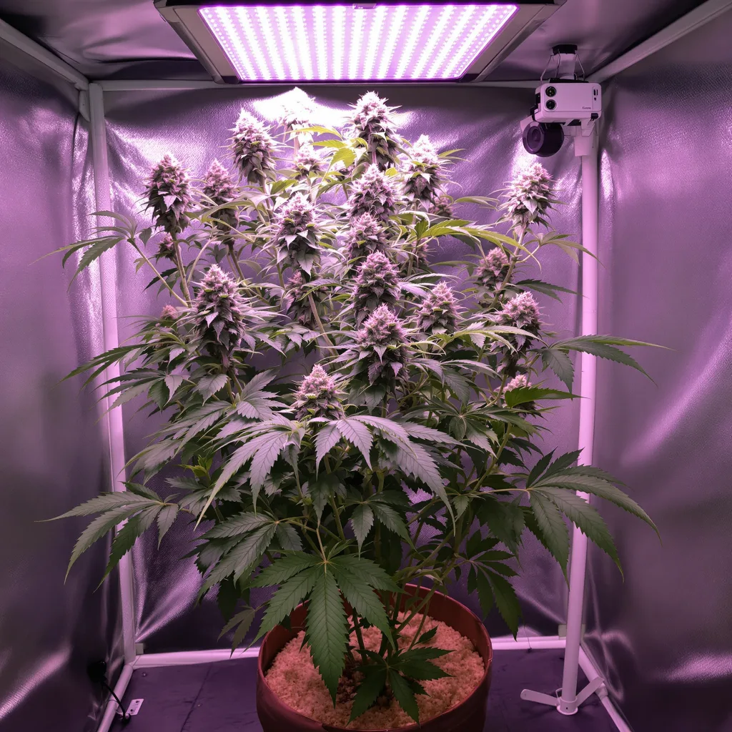 The Sister cannabis plant in flowering stage, 60-100 cm autoflower