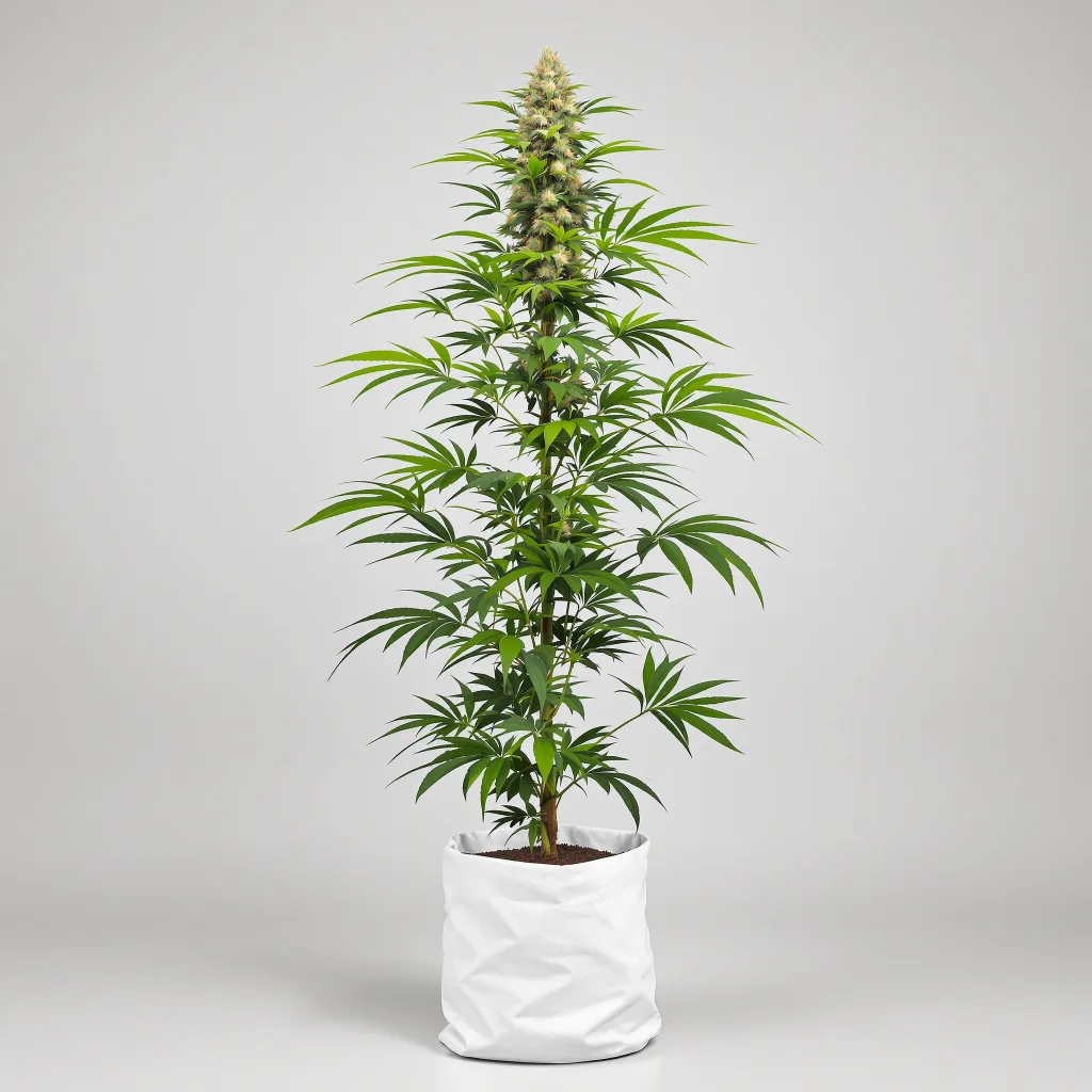 Timewreck 25% indica / 75% sativa flower with visible trichomes