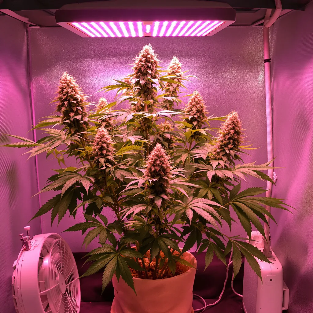 Triple Cheese cannabis plant in flowering stage, 60-100 cm autoflower