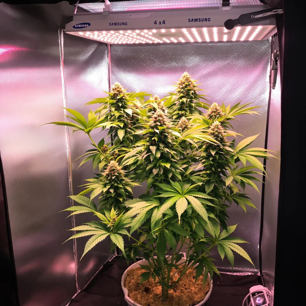 Tyson cannabis plant in flowering stage, 60-100 cm autoflower