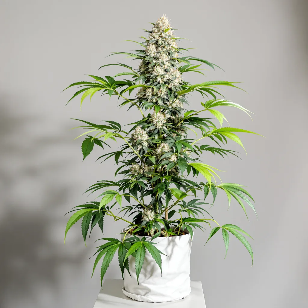 Venom OG 50% indica / 50% sativa flower with visible trichomes