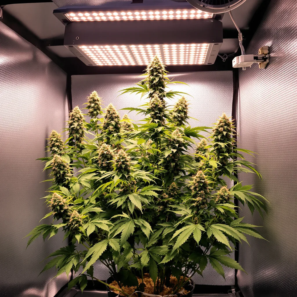 Venus OG cannabis plant in flowering stage, 60-100 cm autoflower