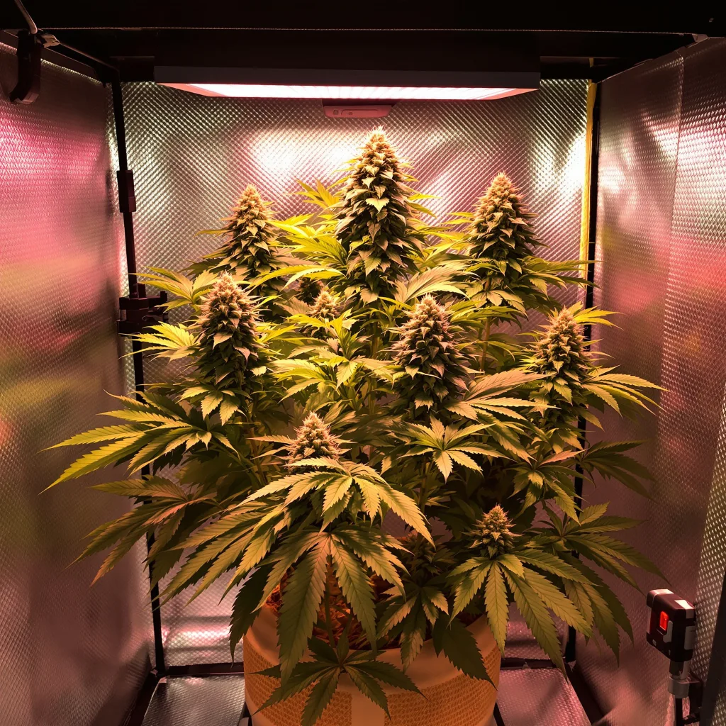 West OG cannabis plant in flowering stage, 60-100 cm autoflower