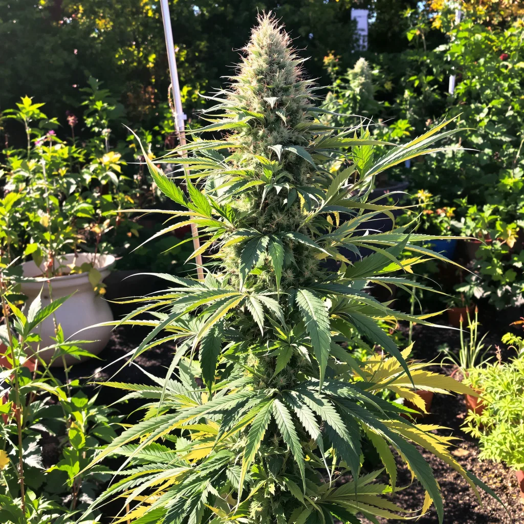 White Lightning cannabis plant in flowering stage — 120-180 cm feminized