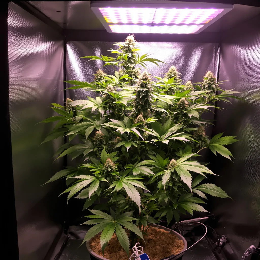 White Runtz cannabis plant in flowering stage, 60-100 cm autoflower