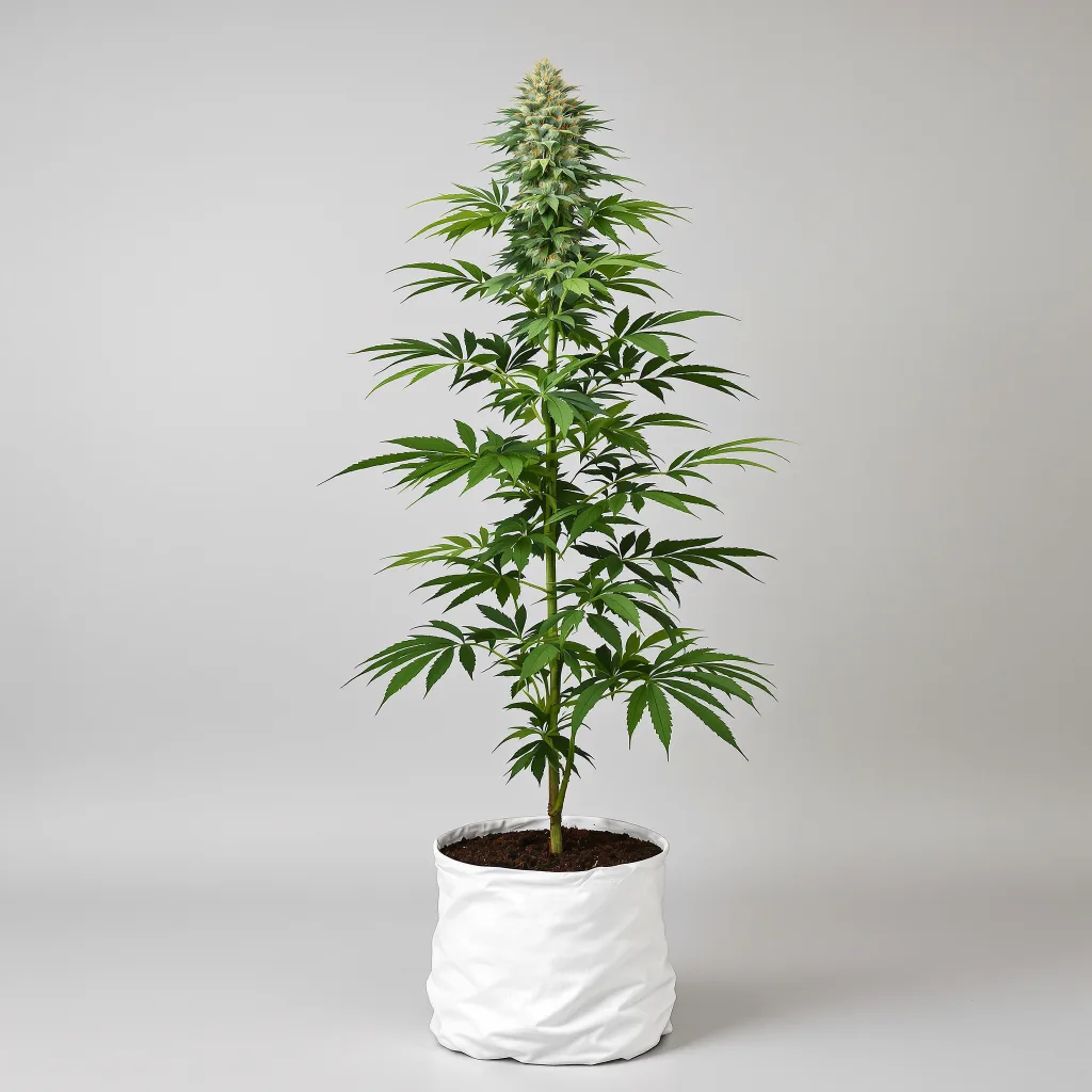 White Widow 50% indica / 40% sativa flower with visible trichomes
