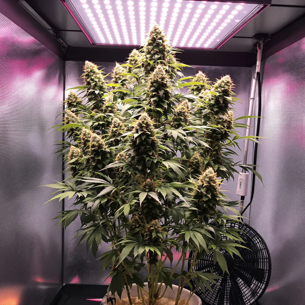 Willys Wonder cannabis plant in flowering stage, 120-180 cm feminized