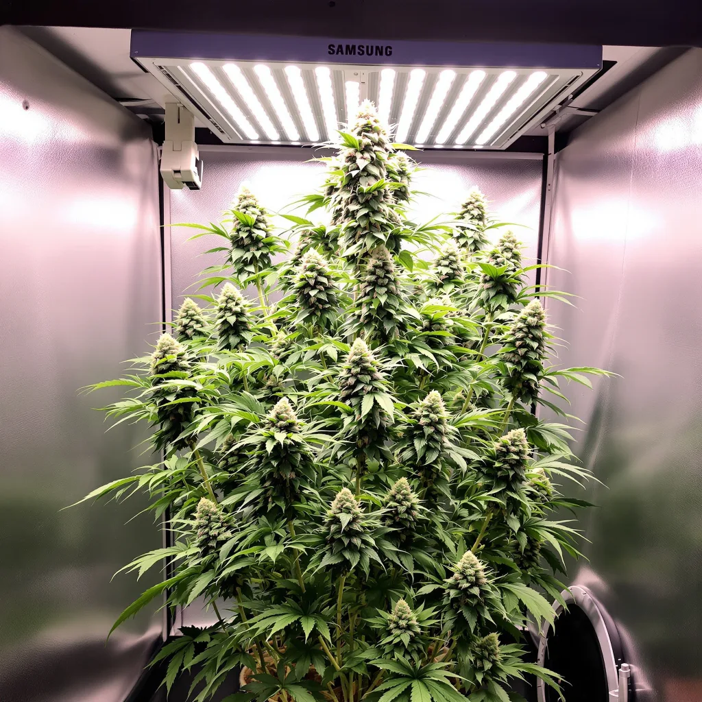 WTF cannabis plant in flowering stage, 120-180 cm feminized