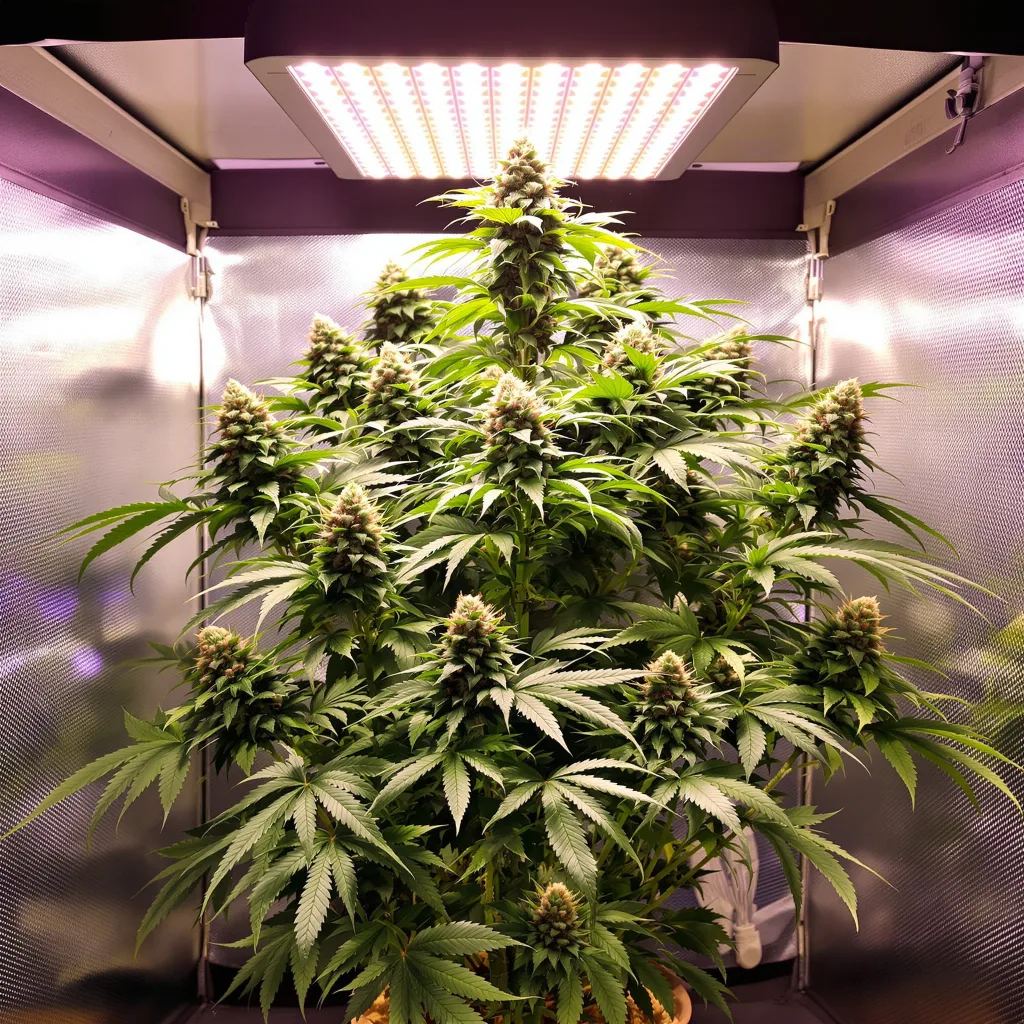 Zkittlez 59% indica / 41% sativa flower with visible trichomes
