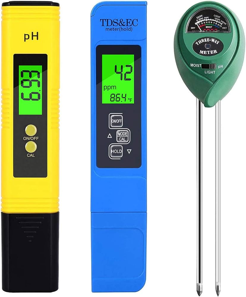 Digital pH and EC pen meters