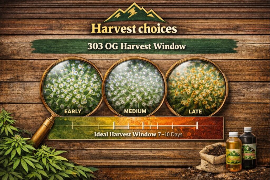 303 OG harvest window
